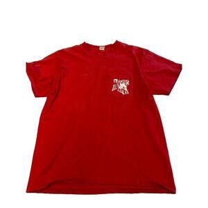 Mens BULL DURHAN Red Vintage Wild Breed Motorcycle Single Stitch Shirt Sz XL